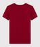 Women's Iconic Round-Neck Cotton T-Shirt SANGRIA red