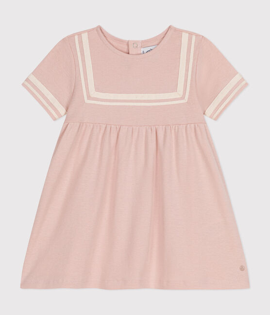 Babies' Organic Cotton Sailor Dress SALINE pink