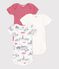 Babies' Paris Themed Short-Sleeved Cotton Bodysuits - 3-Pack variante 1