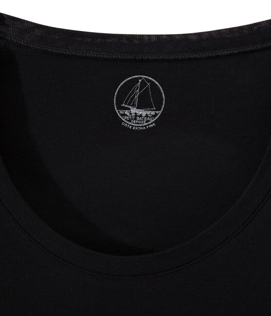 Women's Short-Sleeved V-Neck T-Shirt NOIR black
