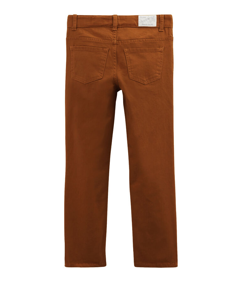 Boy's denim trousers brown
