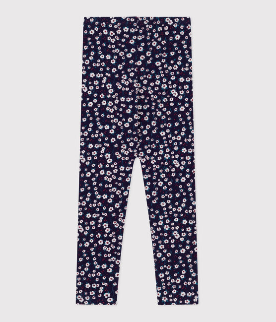 Children's printed cotton leggings SOIR blue/MULTICO