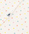 Babies' 1 TOG printed cotton sleeping bag MARSHMALLOW white/MULTICO white