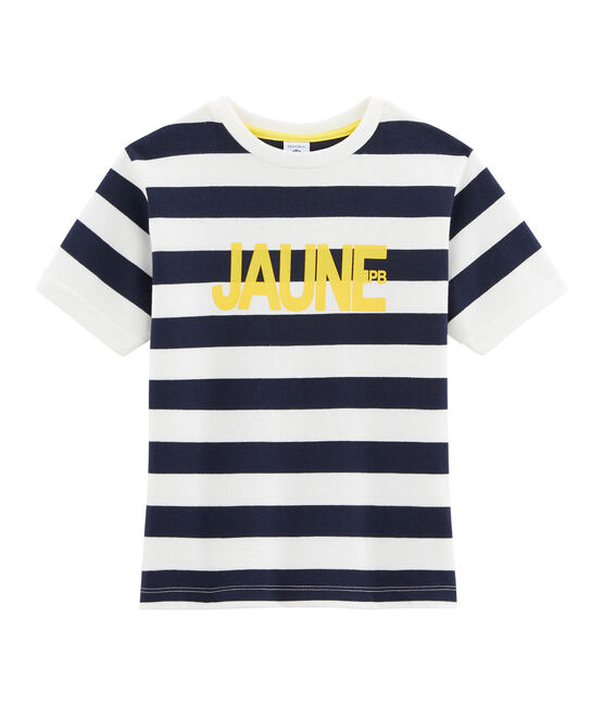 Boys' T-Shirt SMOKING blue/MARSHMALLOW white