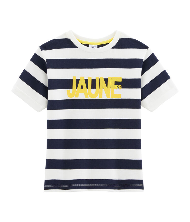 Boys' T-Shirt blue/white