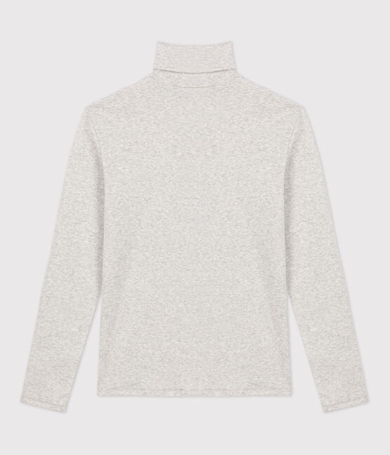 Women's Iconic Organic Cotton Roll Neck T-Shirt BELUGA CHINE grey