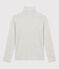 Women's Iconic Organic Cotton Roll Neck T-Shirt BELUGA CHINE grey