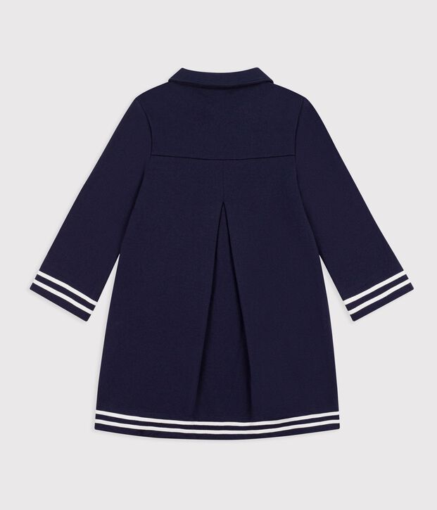 Children's long-sleeved plain cotton dress SMOKING