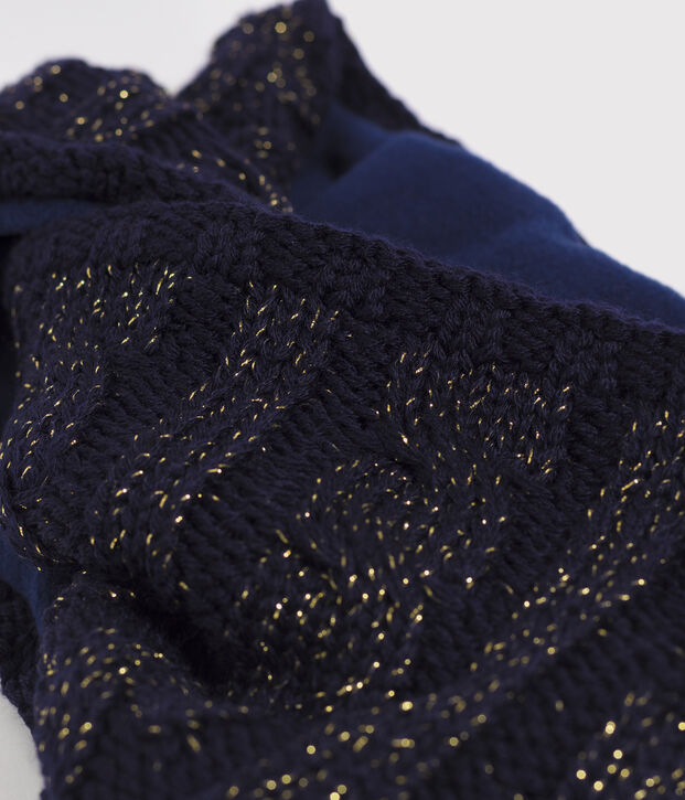 Girls' Snood blue/yellow