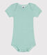 Babies' short-sleeved printed cotton body