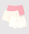 Girls' Heart Print Cotton Hipsters - 3-Pack variante 1