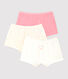Girls' Heart Print Cotton Hipsters - 3-Pack