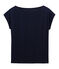 Women's Short-Sleeved Cotton Sea Island T-Shirt MARINE blue