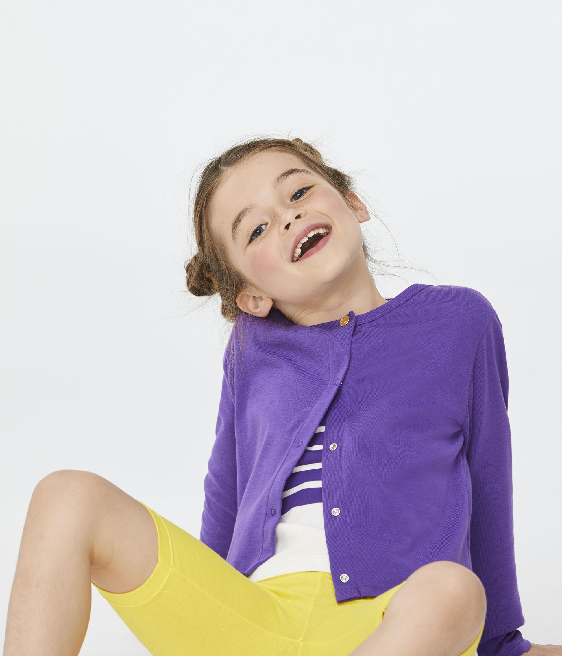 girls purple cardigan