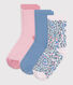 Children's leopard-print cotton socks - 3-Pack