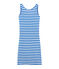 Women's dress PERSE blue/MARSHMALLOW white