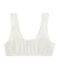 Girls' Padded Crop Top MARSHMALLOW white