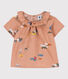 Babies' Short-Sleeved Patterned Poplin Blouse