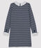Petit Bateau x Deyrolle Women's Dress SMOKING blue/MARSHMALLOW white