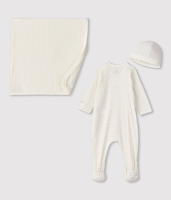 Newborn boy's rib knit gift set variante 1