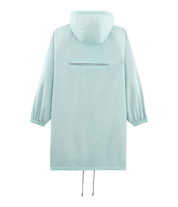 Women's reversible long windbreaker pink/blue