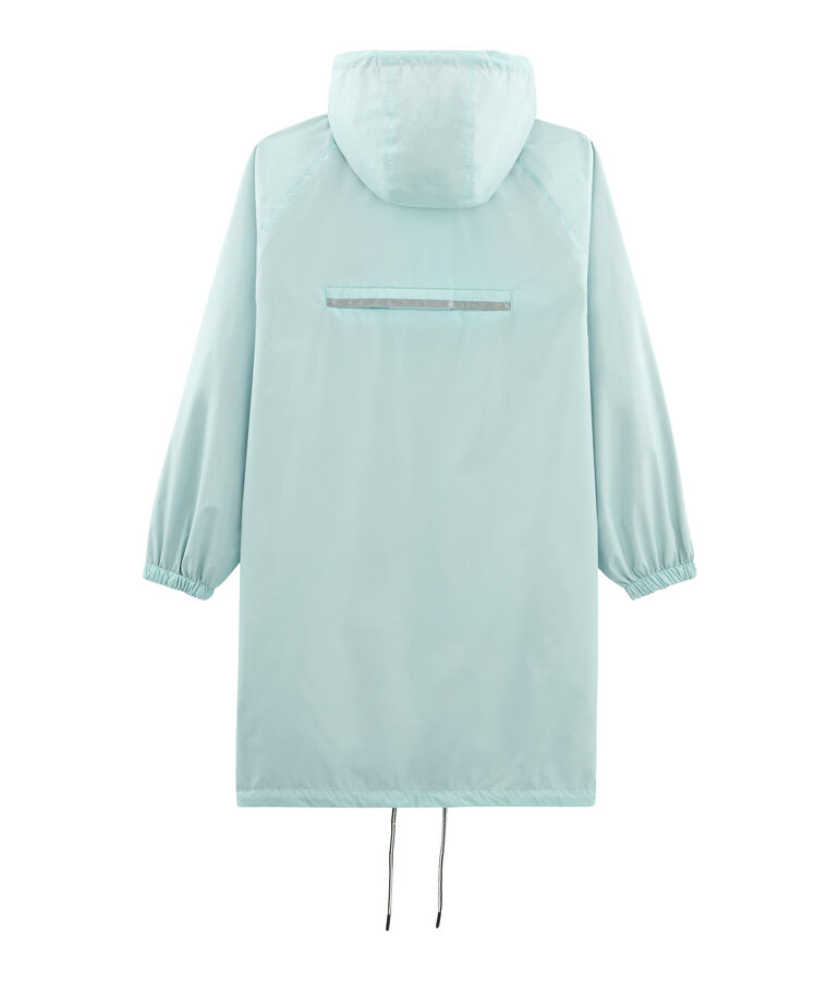 Women's reversible long windbreaker pink/blue