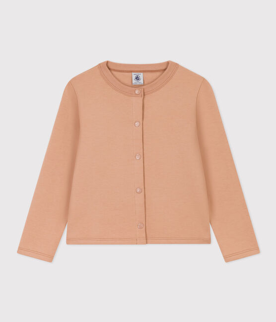 Girls' Cotton Cardigan VINTAGE beige