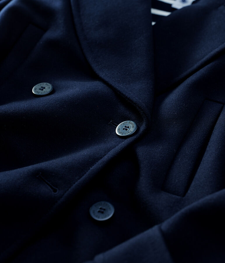 Women's Wool Peacoat blue