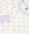 Children's velour pyjamas with hearts white/multicolor