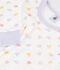 Children's velour pyjamas with hearts white/multicolor