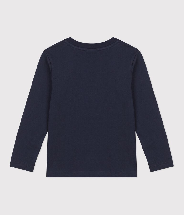 Boys' Long-Sleeved Cotton T-Shirt blue/blue