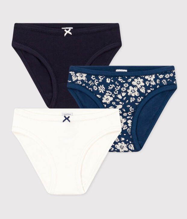 Girls' Flower Cotton Briefs - 3-Pack multicolor