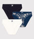 Girls' Flower Cotton Briefs - 3-Pack
