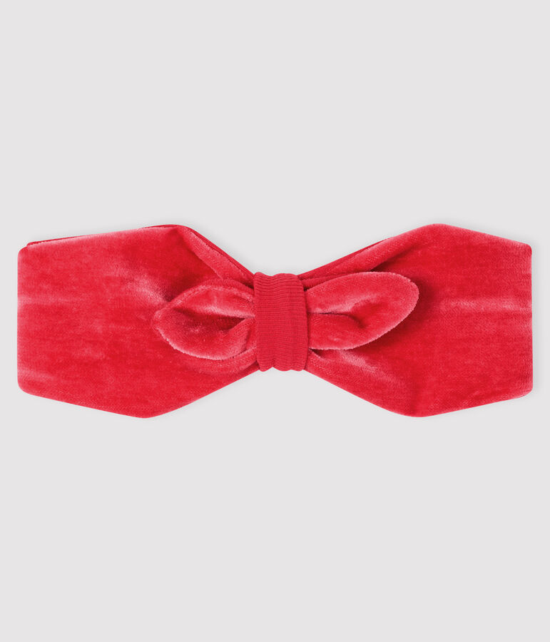 Baby girl's headband with bow POPPY pink