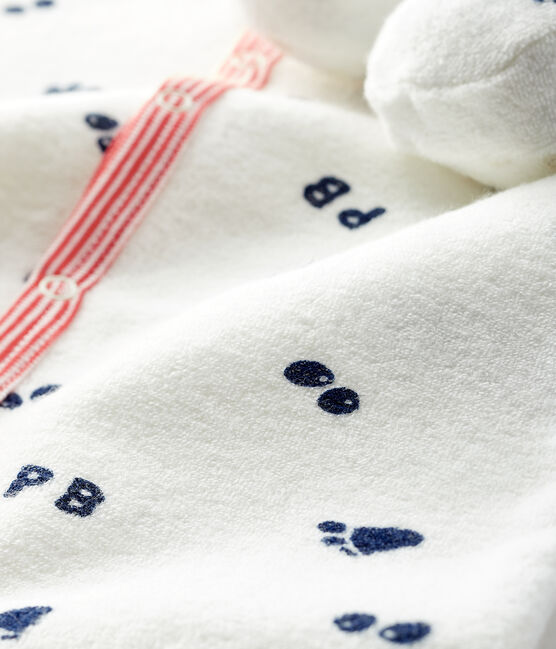 Babies' Terry Nightwear Set MARSHMALLOW white/MEDIEVAL blue