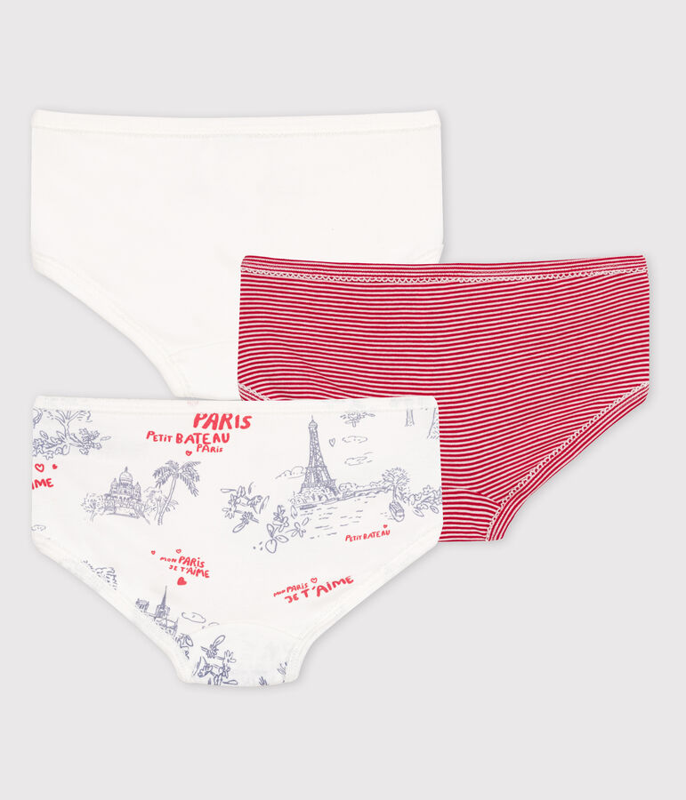 Girls' Cotton Briefs - 3-Pack multicolor