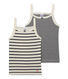 Girls' strap vest - Set of 2