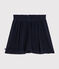 Little girls' terry velour skirt SMOKING blue