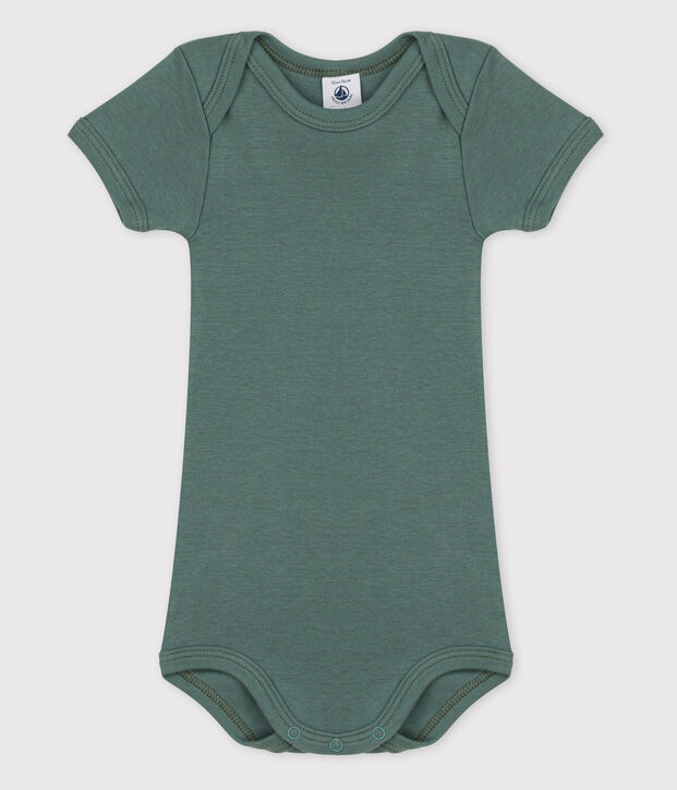 Baby Girls' Short-Sleeved Bodysuit green