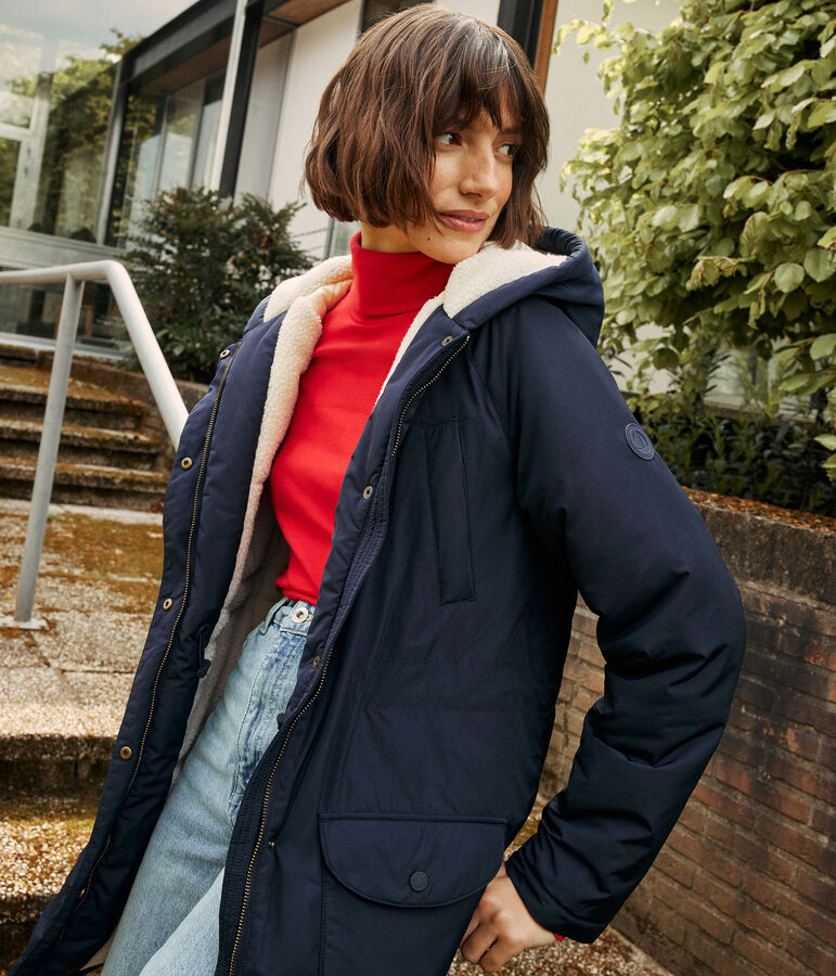 Women's parka blue