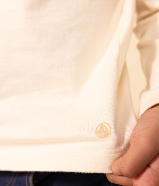 Children's unisex long-sleeved cotton T-shirt AVALANCHE white/MULTICO