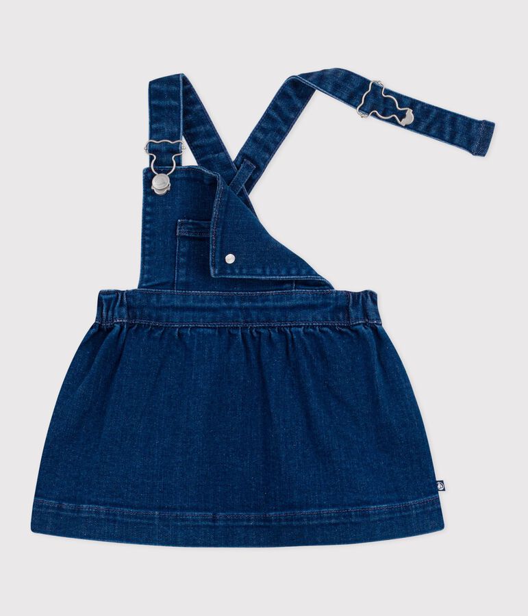 Babies' denim pinafore dress blue