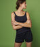 Girls'/Women's Navy Cotton Short Pyjamas SMOKING blue