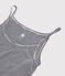 Women's Iconic Strappy Cotton Dress SMOKING blue/MARSHMALLOW white