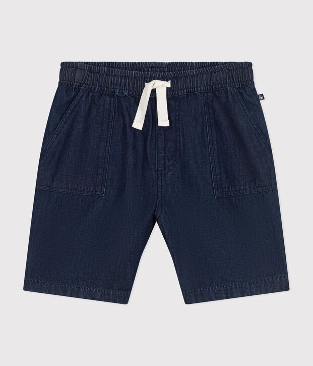 Girls' Light Denim Shorts blue