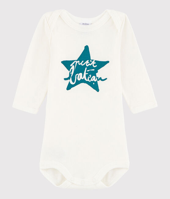 Unisex Babies' Long-Sleeved Bodysuit MARSHMALLOW white