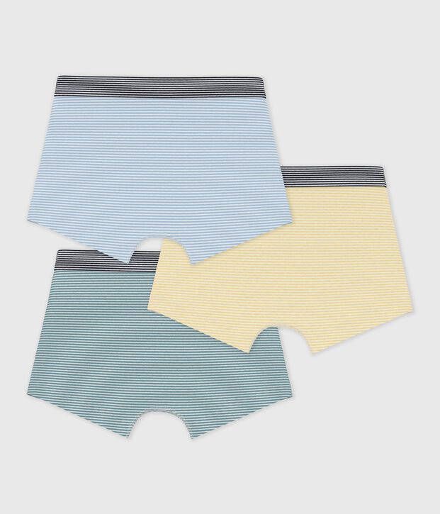 Pack of children's stripy cotton boxers multicolor