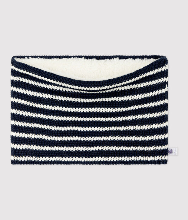 Children's Unisex Snood blue/white