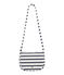 Girl's striped shoulder bag MARSHMALLOW white/SMOKING blue