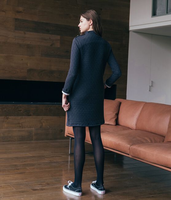 Women's Long-Sleeved Tube Knit Dress CITY CHINE grey